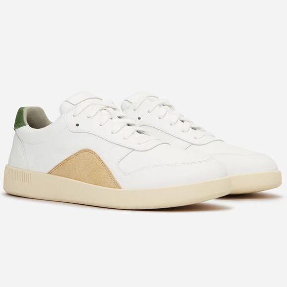 Everlane Shoes - NEW Everlane The Releather Court Tennis Shoes Sneakers in White/Green/Tan
